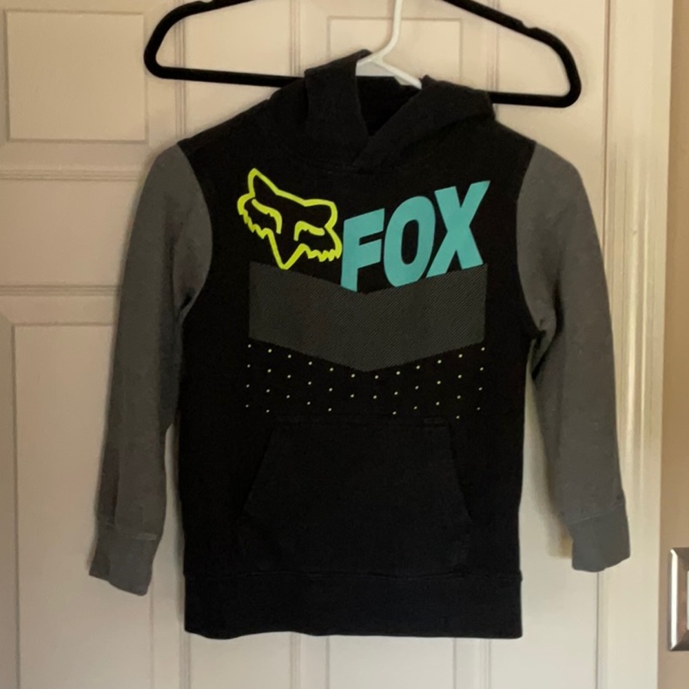 Fox Black and Gray Sweatshirt with Logo
